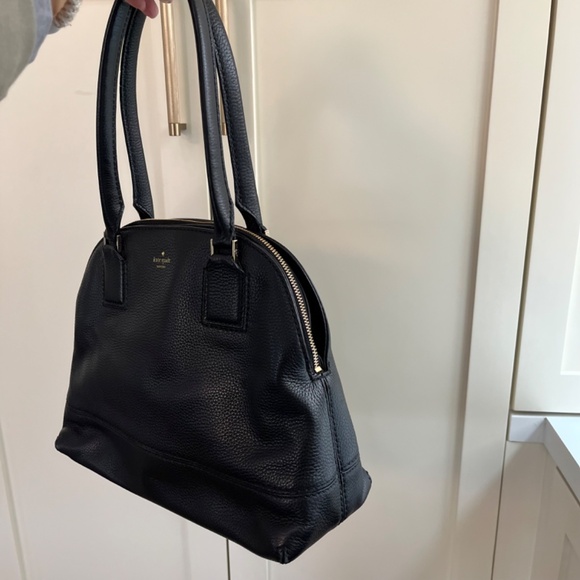 Kate Spade Pebbled Leather 3-Compartment Young Lane Anika Satchel with Gold - Picture 4 of 12